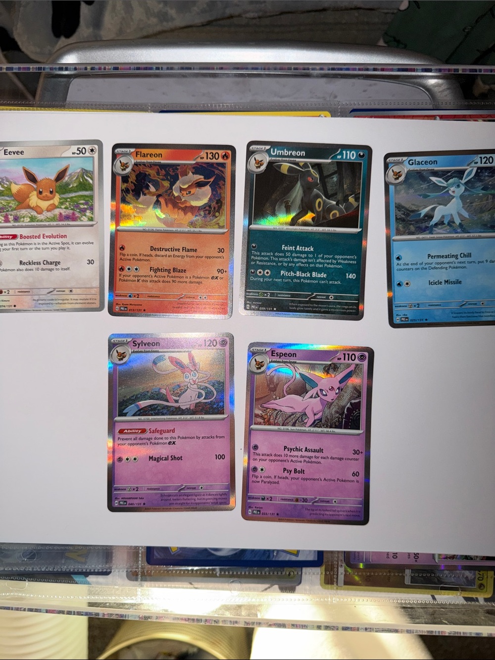 Pokemon Eevee Eevelution Prismatic Evolution lot - espeon, glaceon, sylveon etc